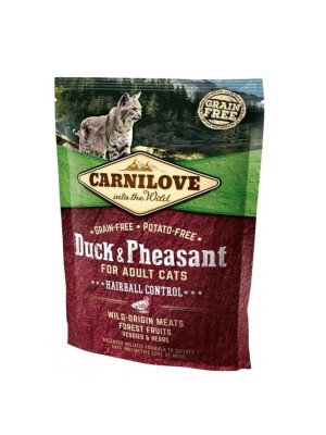Carnilove Duck Pheasant Hairball Control для кошек с уткой и фазаном 400 г