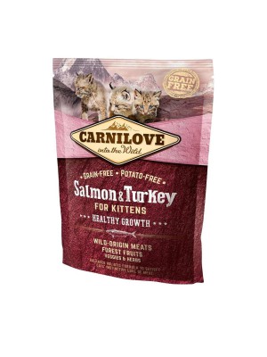 Carnilove Salmon Turkey Kitten для котят c лососем и индейкой 400 г
