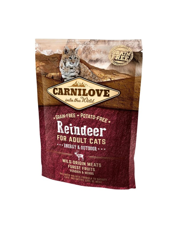 Carnilove Reindeer Energy Outdoors для котів з м'ясом оленя 400 г