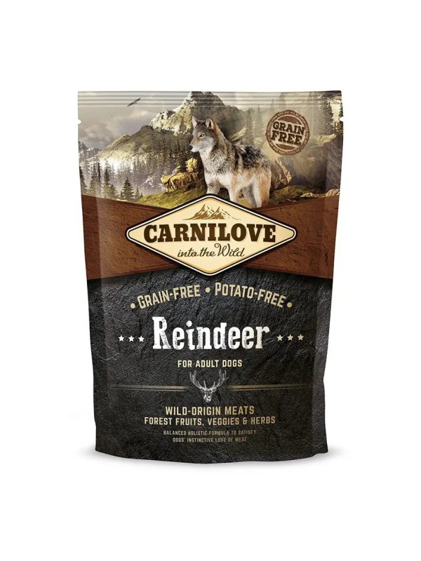 Carnilove Adult Raindeer для собак усіх порід з олениною та кабаном 1.5 кг