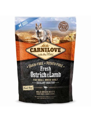 Carnilove Small Breed Ostrich Lamb для собак с мясом страуса и ягненка 1.5 кг