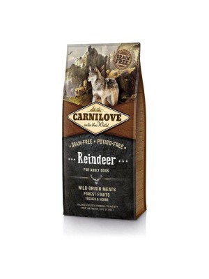Carnilove Adult Raindeer 12 кг сухой корм для собак всех пород с олениной и кабаном