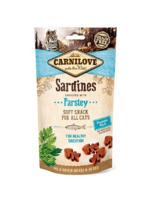 Лакомство для кошек Carnilove Cat Semi Moist Snack, сардина и петрушка 50 г (111377)