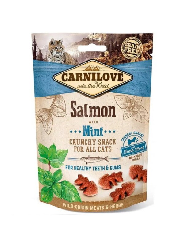 Лакомство для кошек Carnilove Cat Semi Moist Snack, лосось и мята 50 г (100410)