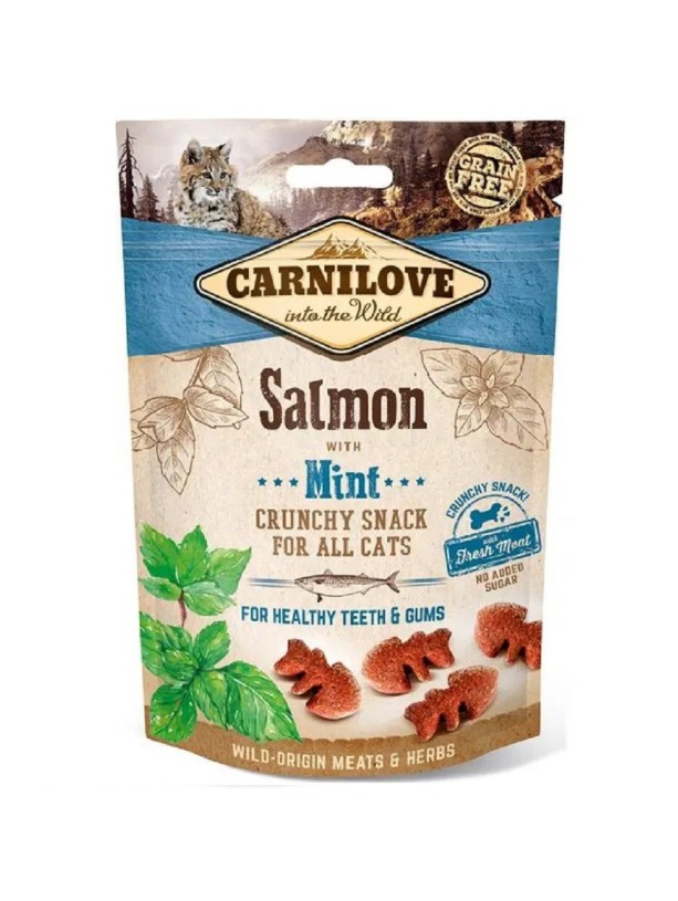 Ласощі для котів Carnilove Cat Semi Moist Snack, лосось і м'ята 50 г (100410)