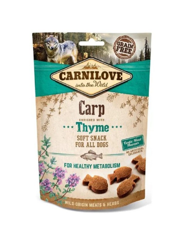 Лакомство для собак Carnilove DogSemi Moist, карп и тимян 200 г (111374)