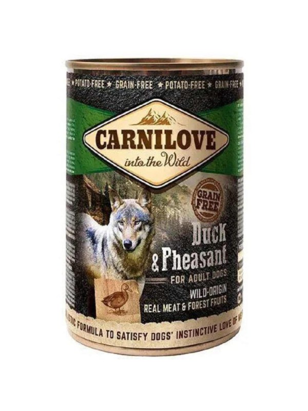 Вологий корм Carnilove Duck Pheasant для собак з качкою та фазаном 400 г (100134)
