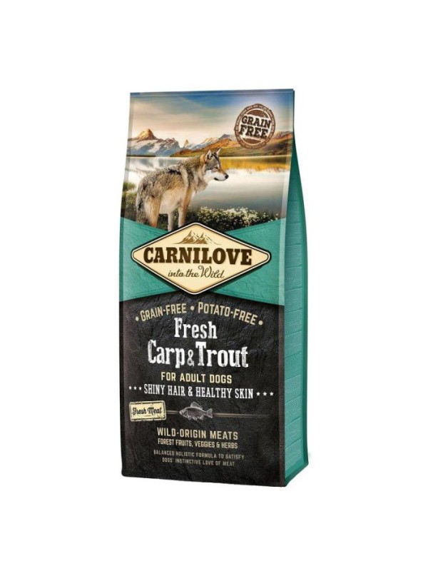 Carnilove Fresh Carp & Trout 12 кг сухий корм для собак всіх порід з коропом і фореллю