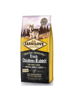 Carnilove Fresh Chicken & Rabbit 12 кг сухой корм для собак всех пород с курицей и кроликом
