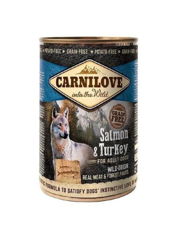 Вологий корм Carnilove Salmon Turkey для собак з лососем та індичкою 400 г (100132)