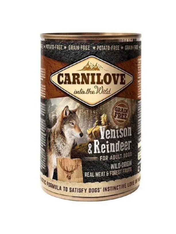 Вологий корм Carnilove Venison Reindeer паштет для собак з олениною 400 г (100133)