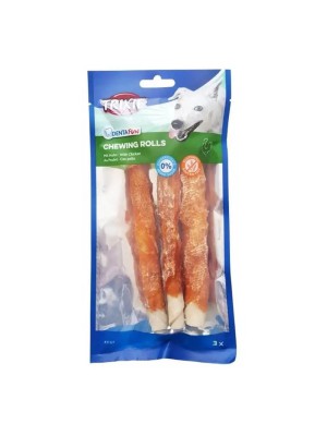 Ласощі для собак Trixie Паличка для чищення зубів з куркою, 3 шт. 17 см, 140 г  (31327)
