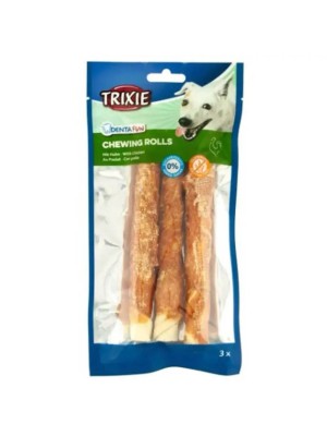 Лакомство для собак Trixie DENTAfun Палочка для чистки зубов, курица, 28 см, 3 шт., 250 г (31326)