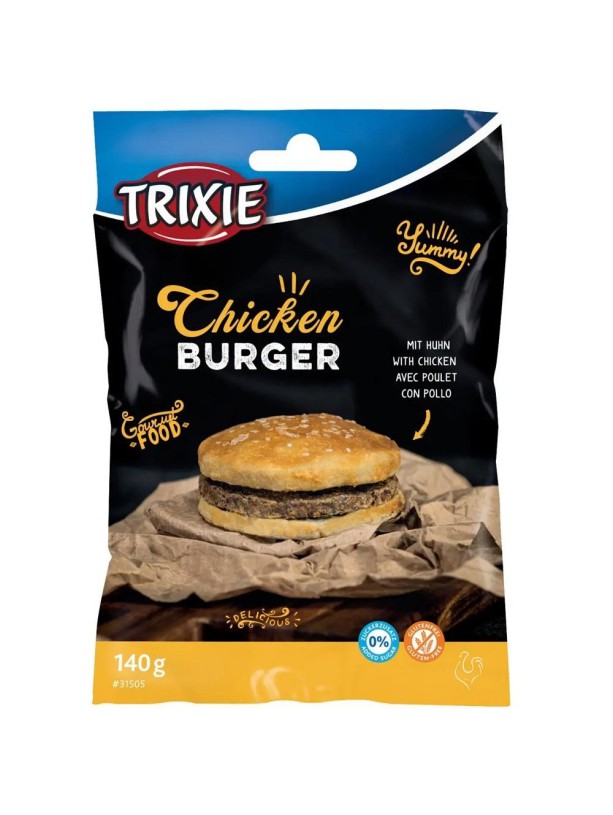 Ласощі для собак Trixie Chicken Burger, Бургер з куркою, 9 см,140 г (31505)