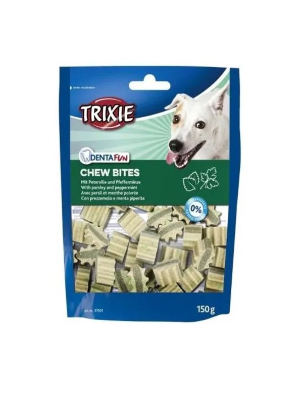 Ласощі для собак Trixie Denta Fun Chew Bites, з петрушкою та м'ятою 150 г (31501)