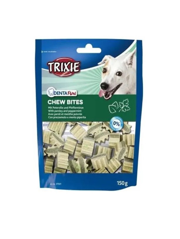 Лакомство для собак Trixie Denta Fun Chew Bites, с петрушкой и мятой 150 г (31501)