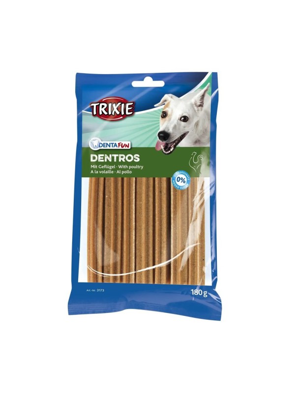Ласощі для собак Trixie Denta Fun Dentros, з м'ясом домашньої птиці, 7 шт., 180 г (3173)