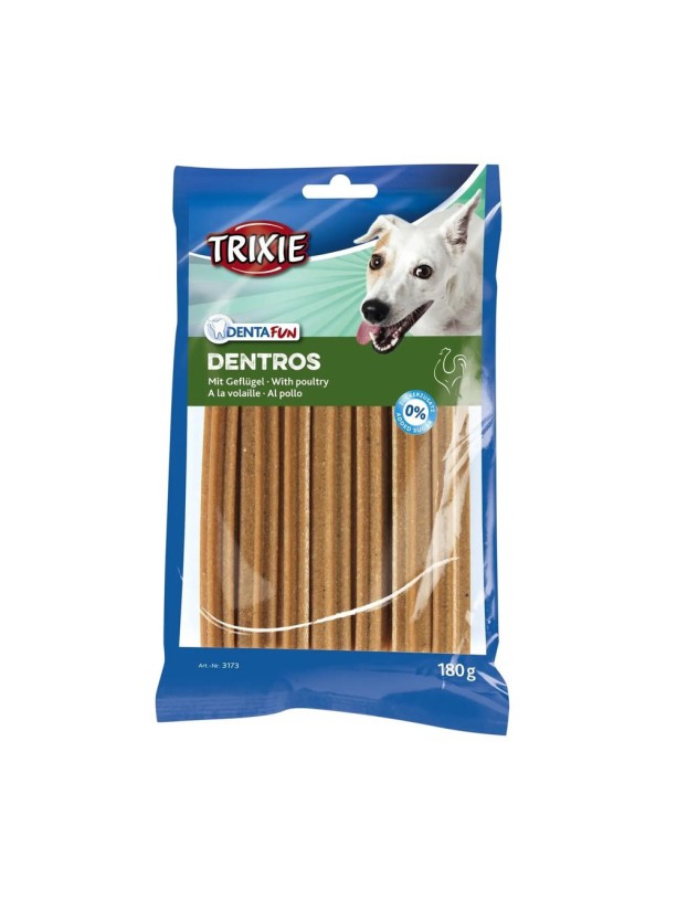 Ласощі для собак Trixie Denta Fun Dentros, з м'ясом домашньої птиці, 7 шт., 180 г (3173)