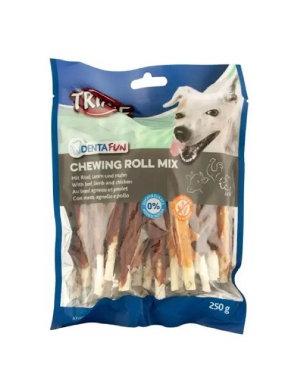 Лакомство для собак Trixie DENTAfun Палочки-ассорти для чистки зубов, 10 см, 250 г (31372)