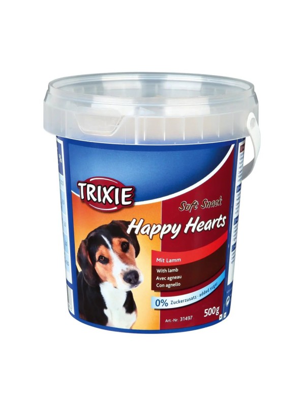 Ласощі для собак Trixie Happy Hearts з ягням 500 г (31497)