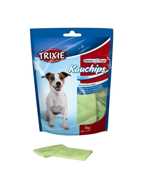 Лакомство для собак Trixie KauChips Light, со спирулиной, 50 г (2674)