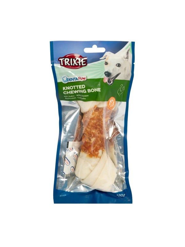 Лакомство для собак Trixie Кость для чистки зубов Denta Fun с курицей, 18 см, 1 шт., 120 г (31324_1шт)