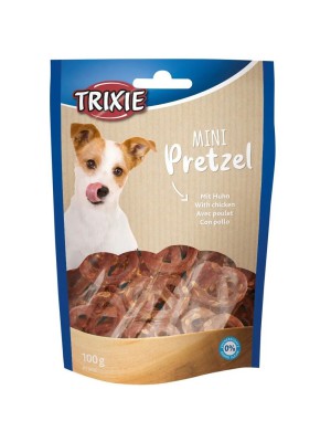 Лакомства для собак Trixie Mini Pretzels, крендель с курицей, 100 г (31656)