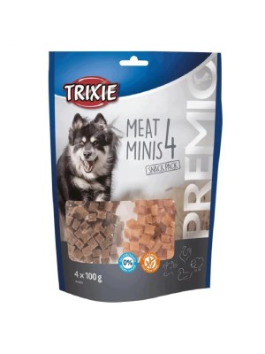 Ласощі для собак Trixie Premio 4 Meat Minis, з куркою, качкою, яловичиною та бараниною, 400 г (31852)