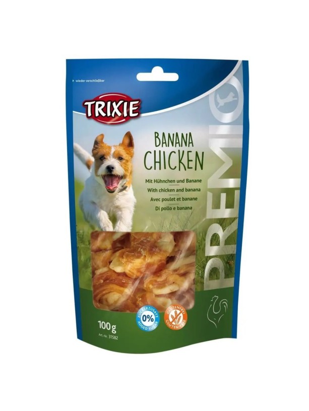 Ласощі для собак Trixie Premio Banana & Chicken, з куркою та бананом 100 г (31582)
