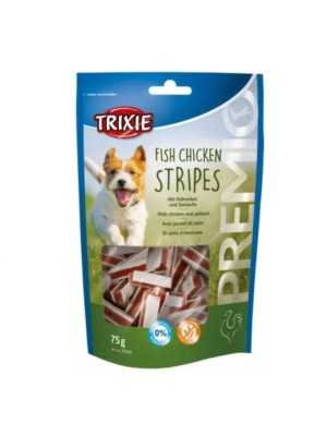 Лакомство для собак Trixie Premio Chicken and Pollock Stripes, с курицей и рыбой 75 г (31534)