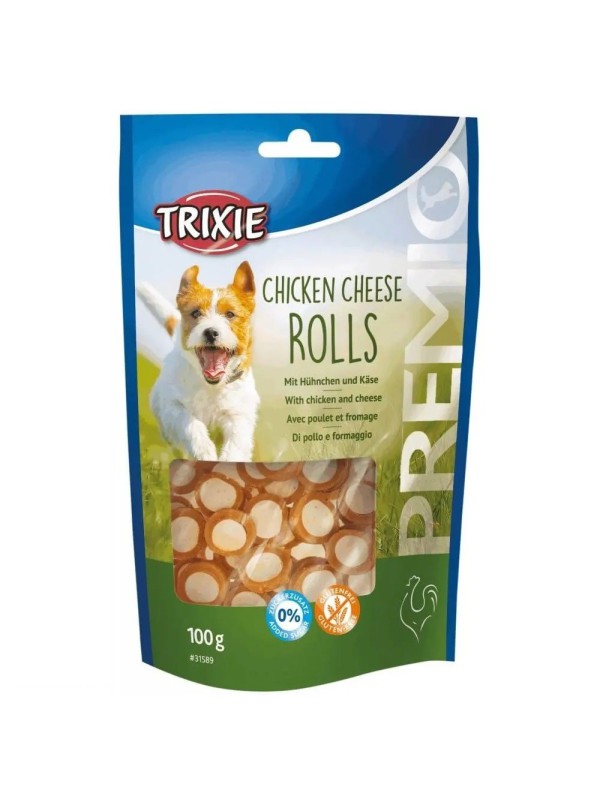 Ласощі для собак Trixie PREMIO Chicken Cheese Roll, 100 г (31589)