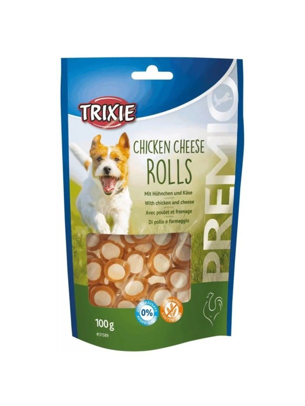 Ласощі для собак Trixie PREMIO Chicken Cheese Roll, 100 г (31589)