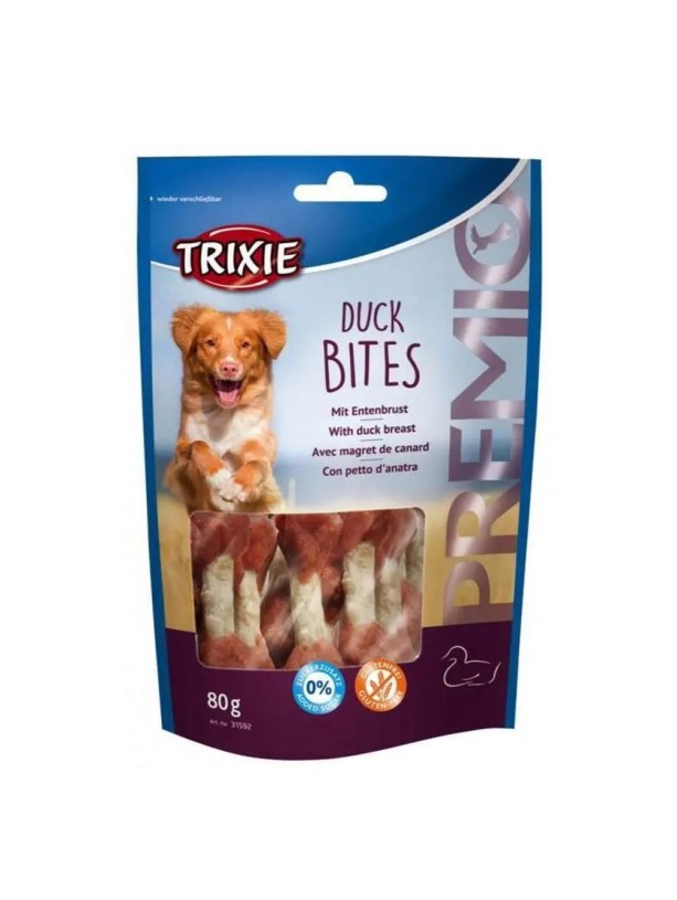 Лакомство для собак Trixie Premio Duck Bites, с уткой, 80 г (31592)