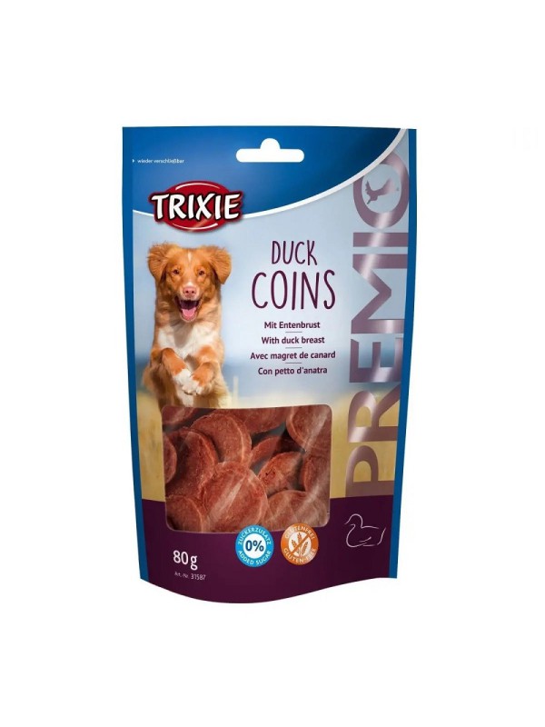 Ласощі для собак Trixie Premio Duck Coins, з качкою 80 г (31587)