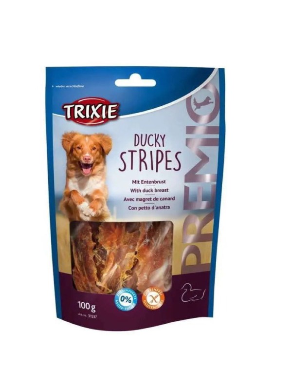 Ласощі для собак Trixie Premio Ducky Stripes, з качкою, 100 г (31537)