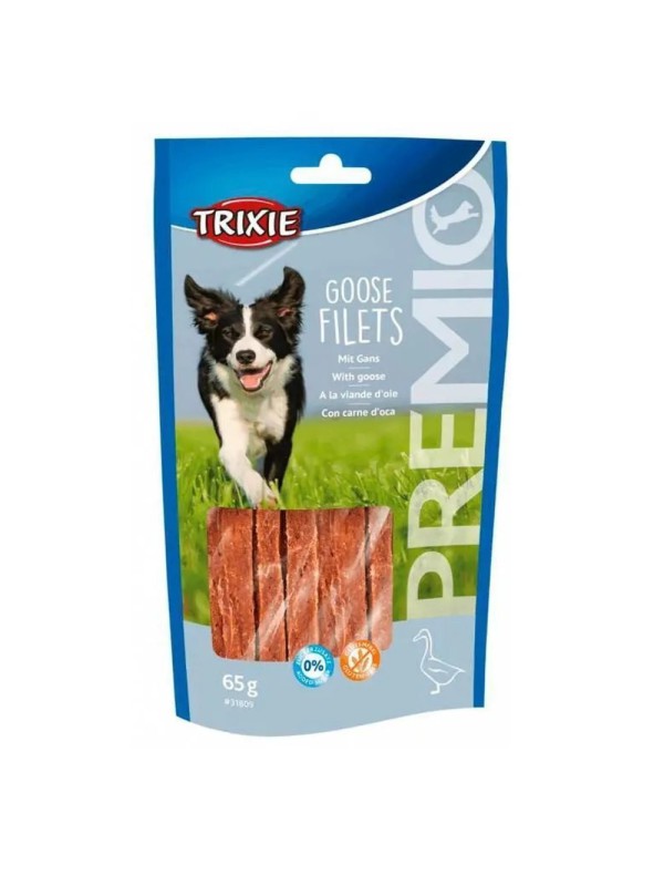 Ласощі для собак Trixie Premio Goose Filets, з філе гуся, 65 г (31809)