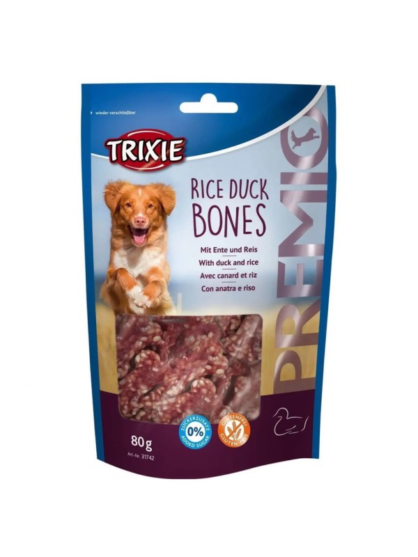 Лакомство для собак Trixie Premio Rice Duck Bones, с уткой и рисом 80 г (31742)