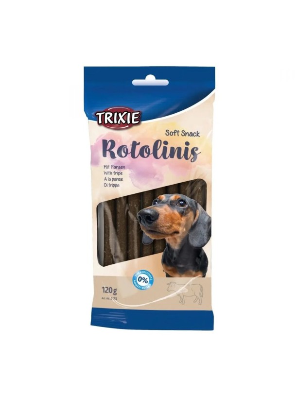 Лакомство для собак Trixie Rotolinis, рубец, 120 г (3155)