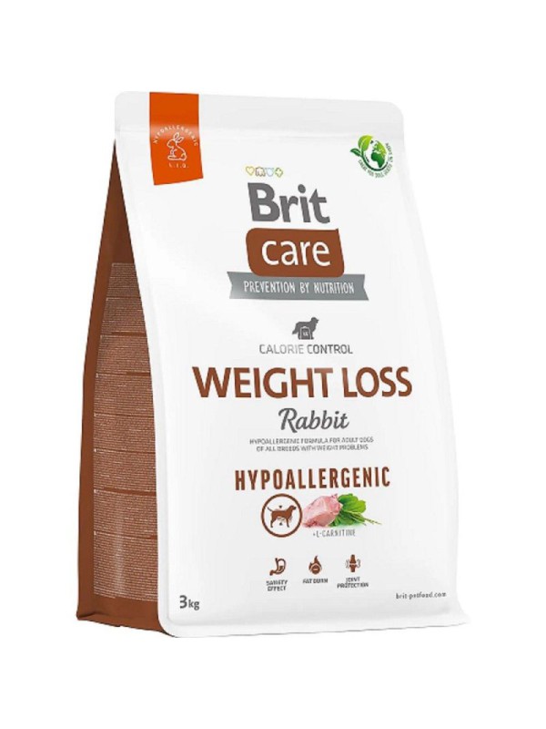 Brit Care Hypoallergenic Weight Loss Rabbit гіпоалергенний для собак з кроликом 3 кг