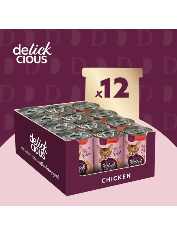 Delickcious (Делишес) Chicken 140 г влажный корм для кошек c курицей