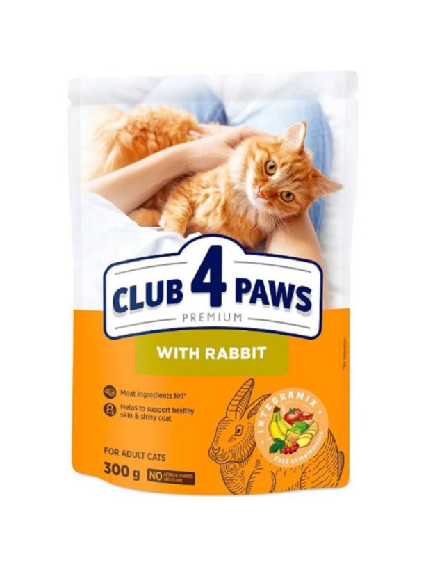 Клуб 4 Лапи Premium Chicken для котів з кроликом 300 г