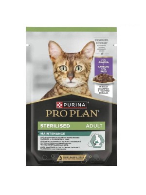 Purina Pro Plan Sterilised Duck 85 г влажный корм для котов кусочками в соусе с уткой