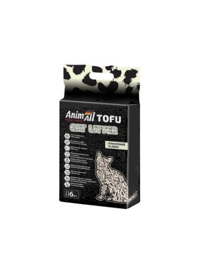Наполнитель соевый AnimАll Тофу для кошачьего туалета стандарт 6 л/2.6 кг