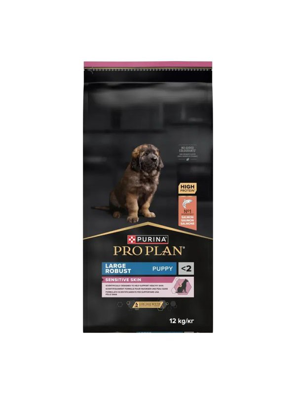 Pro Plan Large Robust Puppy Sensitive Skin Salmon 12 кг сухий корм для цуценят великих порід з лососем
