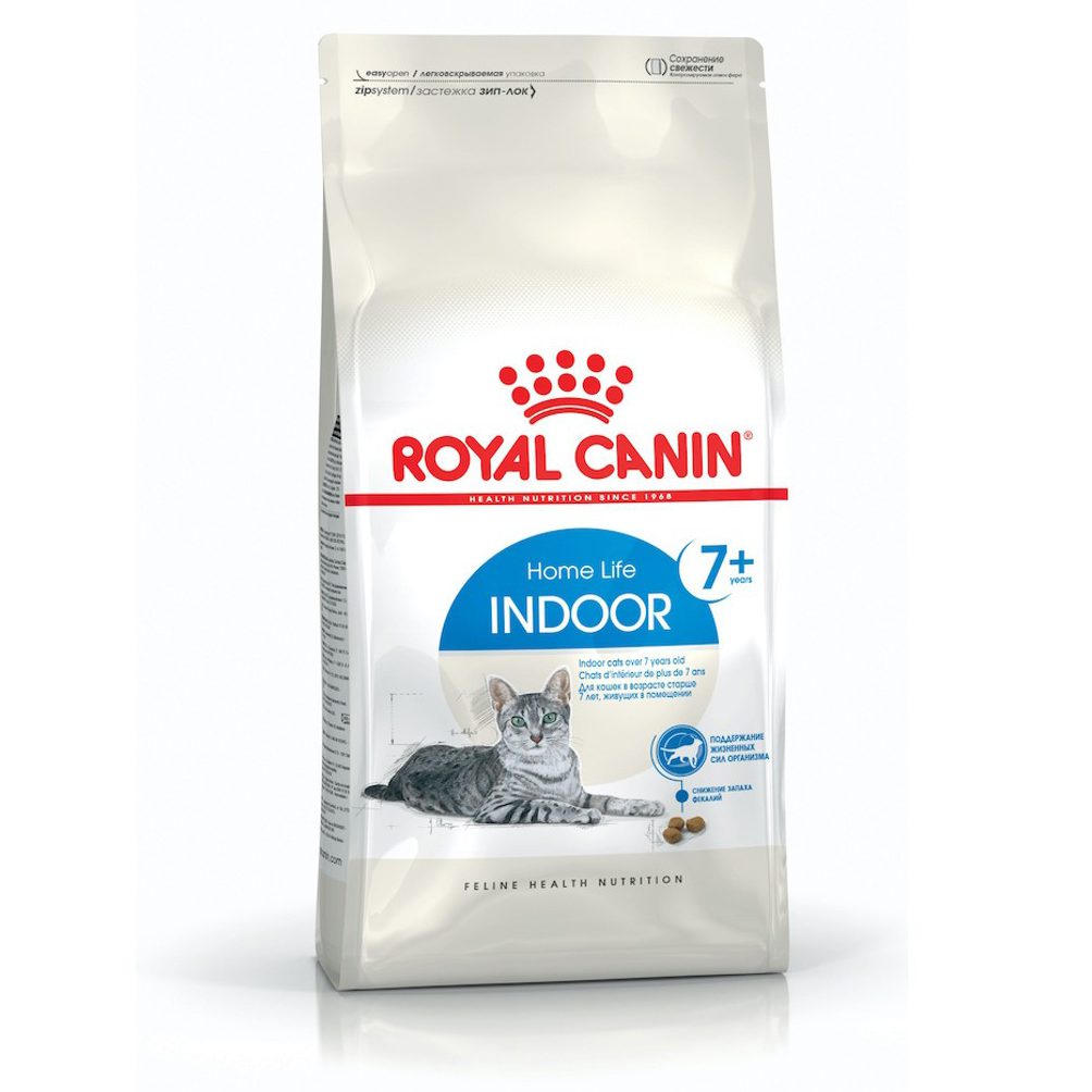 Royal Canin Indoor 7+ 1.5 кг сухой корм для для стареющих котов старше 7 лет