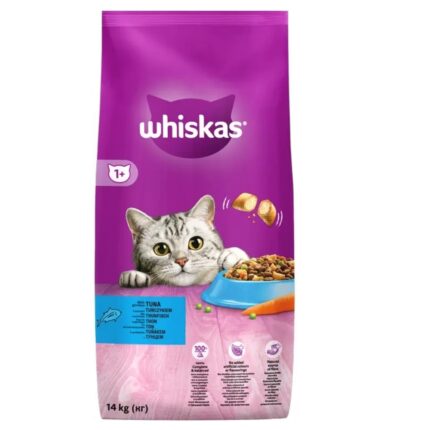 whiskas для кошек с тунцом 14 кг