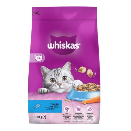 whiskas для кошек с тунцом 300 г
