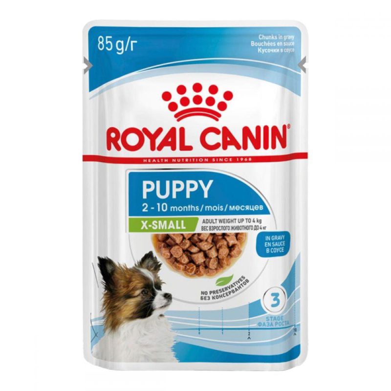 Royal Canin Xsmall Puppy 12х85 г для щенков мелких пород в соусе