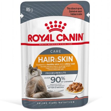 royal canin hair & skin care wet in jelly в желе для кошек 12х85 г