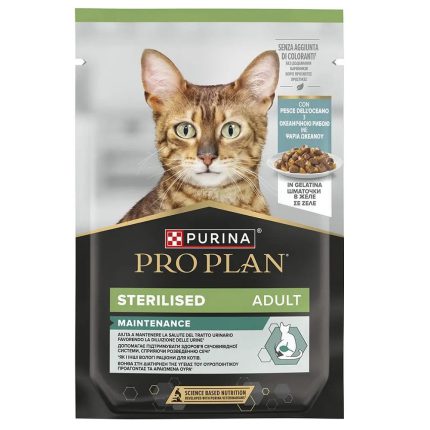 purina pro plan adult sterilised для стерилизованных кошек паштет с треской 85 г